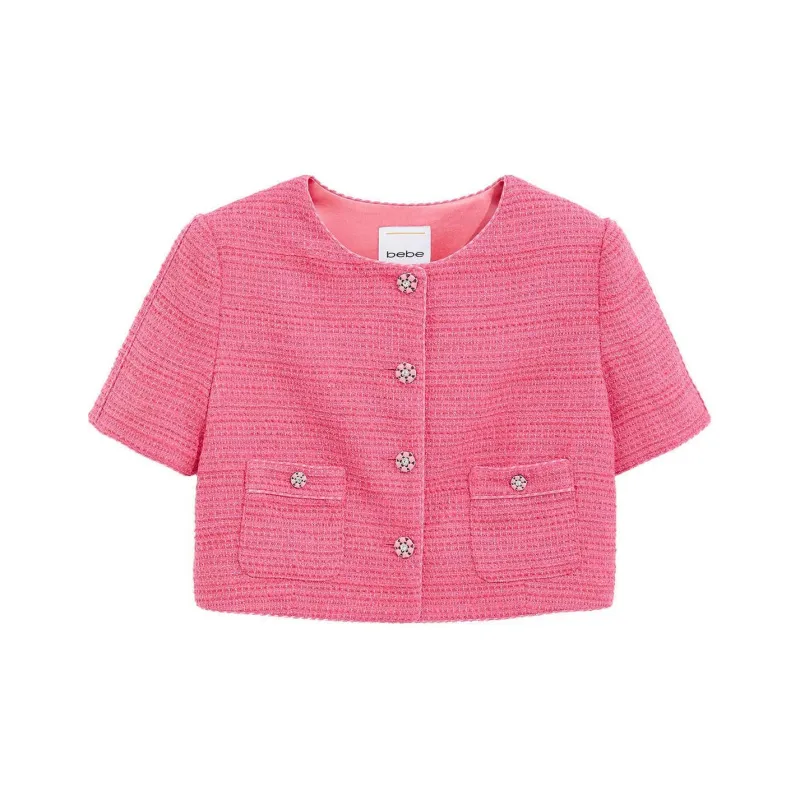 Bebe SS24 Jackets Coats Women's Rose Red-0