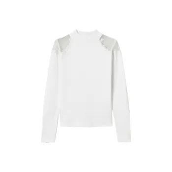 Twinset High neck Embroidered Sweater