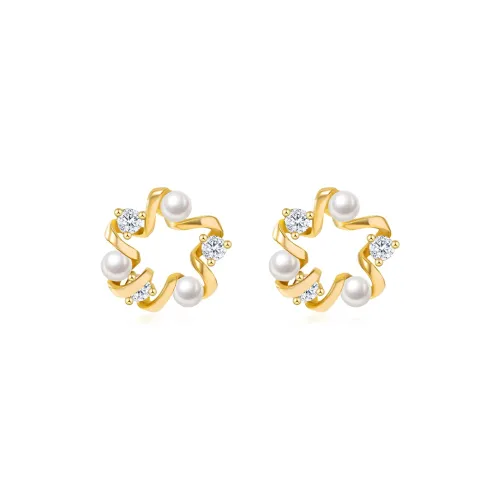 DOWER&HALL Pearl Stud Earrings Women's