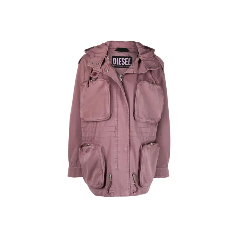 DIESEL Jackets Women's Pink Purple-0