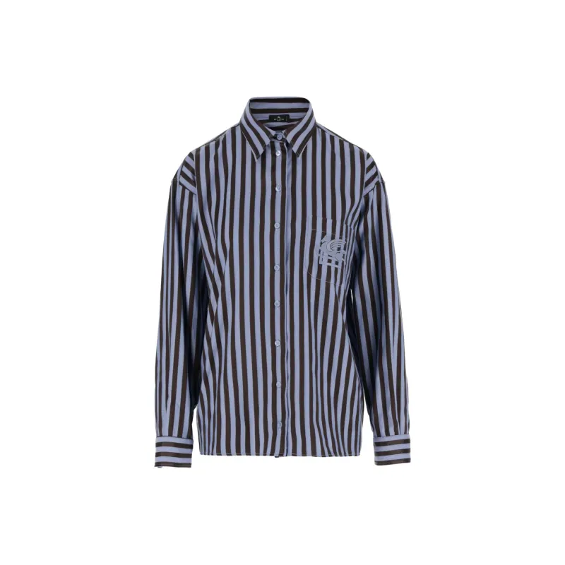 ETRO Striped Button Up Shirt-0
