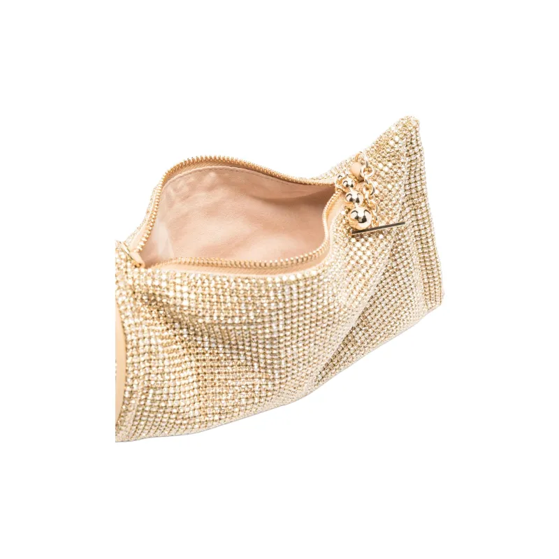 CULT GAIA Rhinestone Clutch Women's Gold-3
