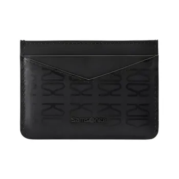 SAMSONITE Cow Leather Material Card Holder Men's Black