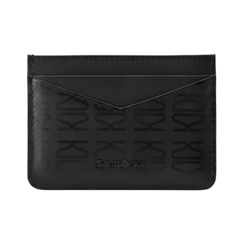 SAMSONITE Cow Leather Material Card Holder Men's Black-0