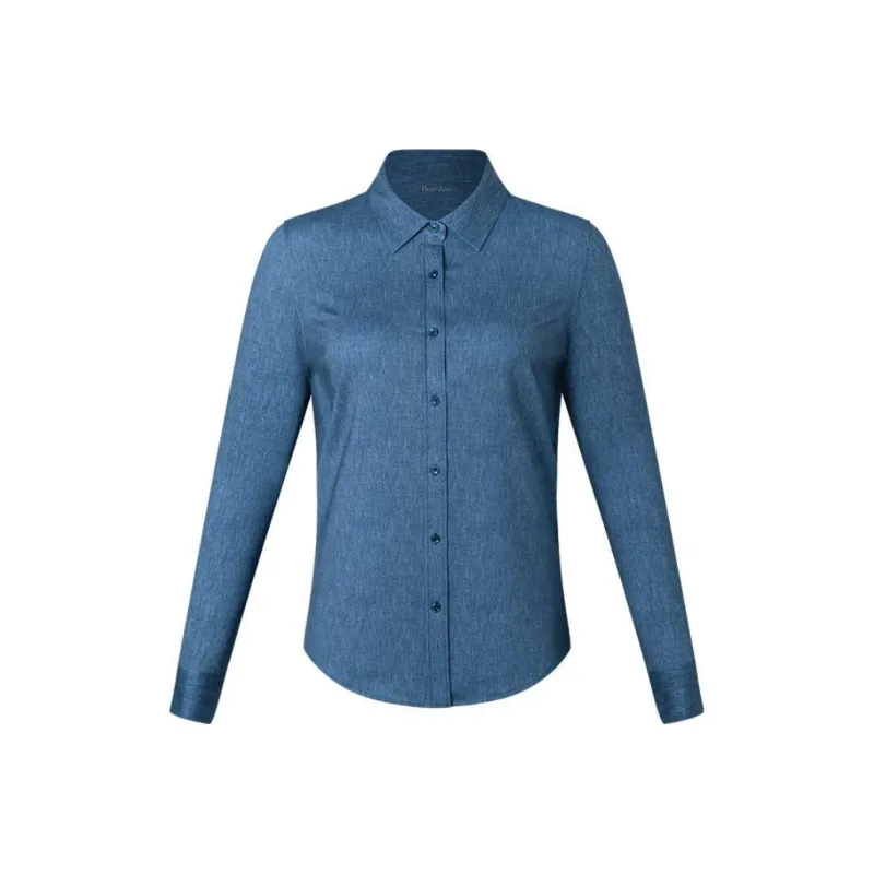 DEGRE ZERO Shirt Women's Vintage Blue Denim-0