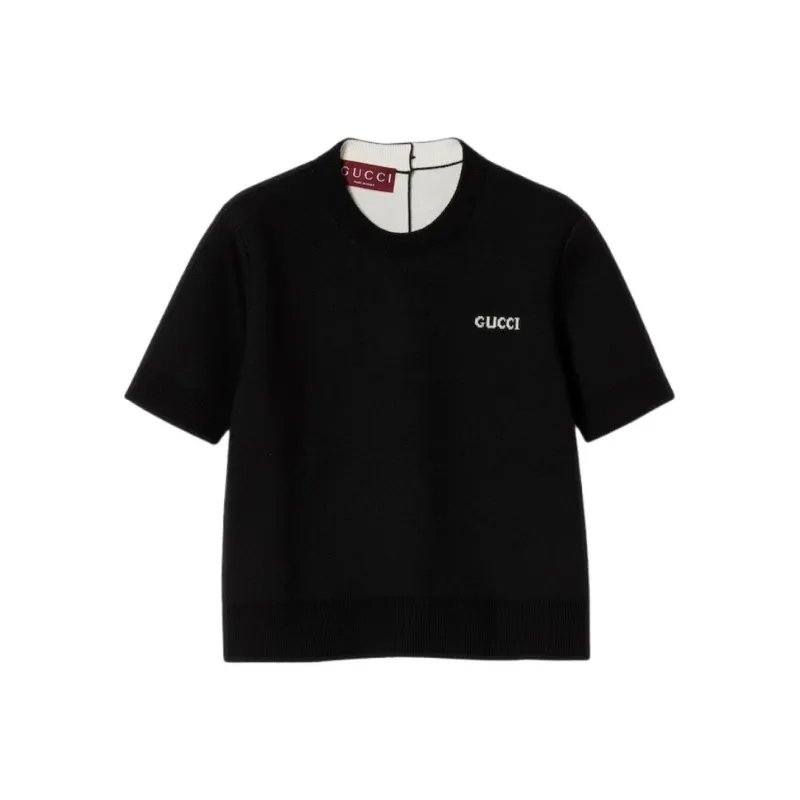 GUCCI Gg Intarsia Knit Top-0