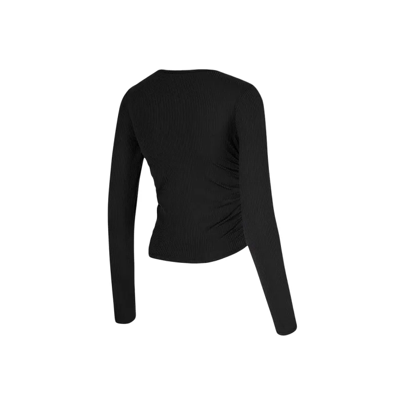 XEXYMIX Yoga T Shirt Women's Black-1