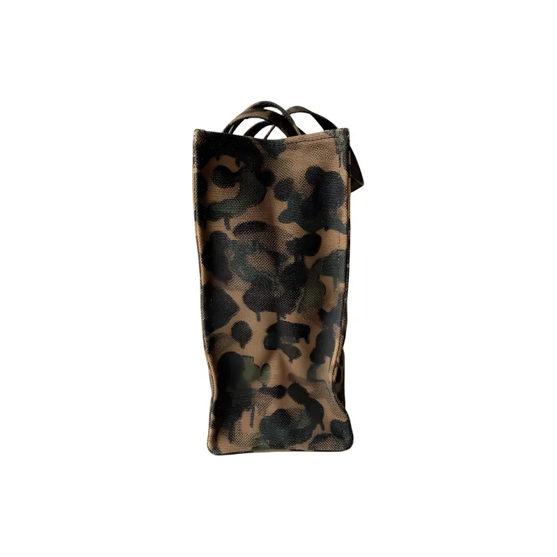 COACH Recycled Tote Canvas Bag Shopping Bag Tote Crossbody Bag Handbag Women's Colorful Army Green-3