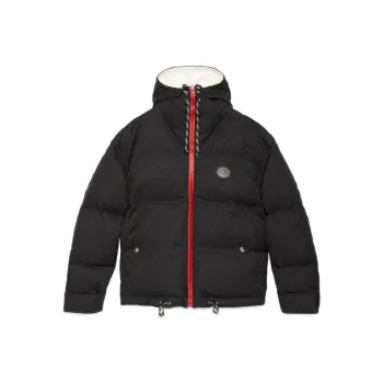 GUCCI Gg Cotton Canvas Puffer Jacket