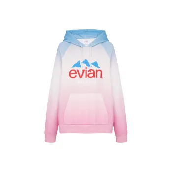 BALMAIN X Evian Gradient Oversized Hoodie 'Blue/Pale Pink/Pink/Multicolor'