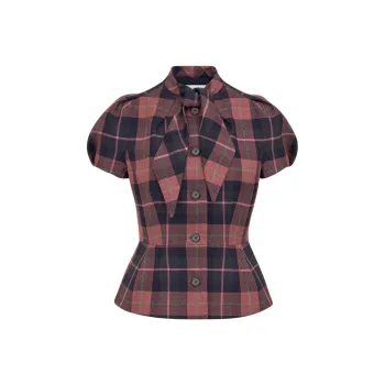 DIOR FW24 Jacket Women's Red Gray Mixed