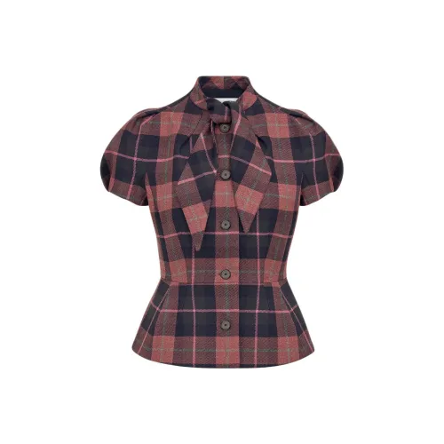 DIOR FW24 Jacket Women's Red Gray Mixed