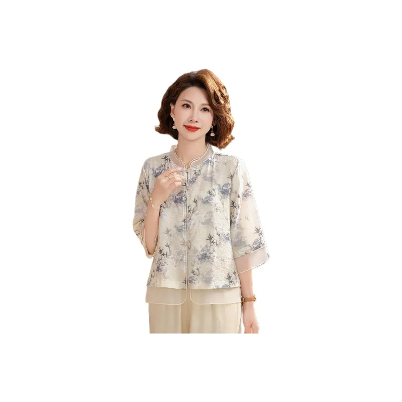 PIERRE CARDIN Chiffon Shirt Women's Purple-0