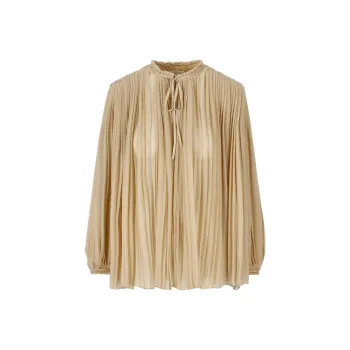 Chloé Pleated Long Sleeved Blouse