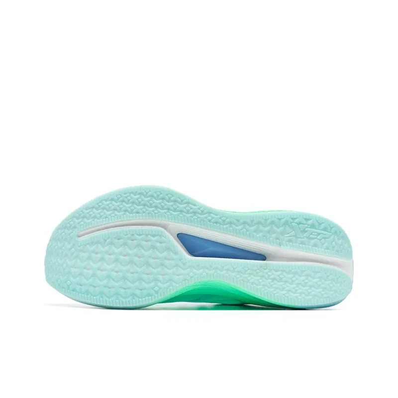 XTEP 2000km 3.0 Running Shoes Men Low Top Misty Blue, Fuzzy Moon Blue, Fluorescent Light Turquoise-5