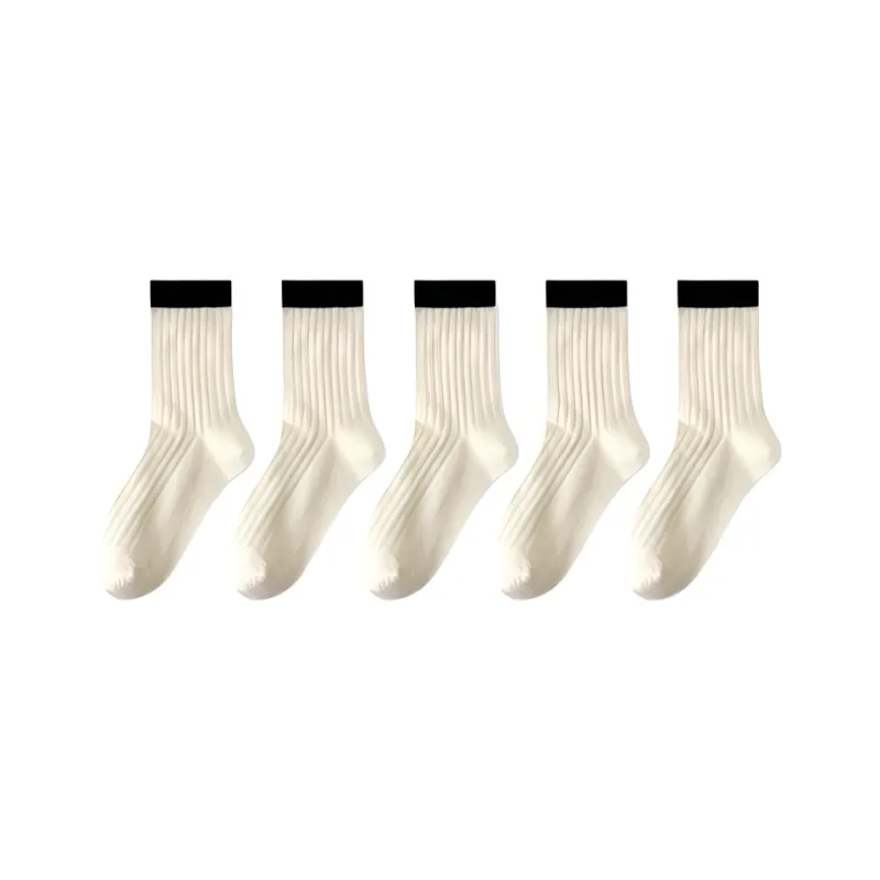 H YXIANG Mid Calf Socks Women's Combo Set-13