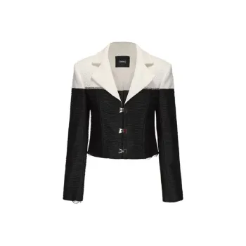 GIMING Jackets & Coats Women's Black+White