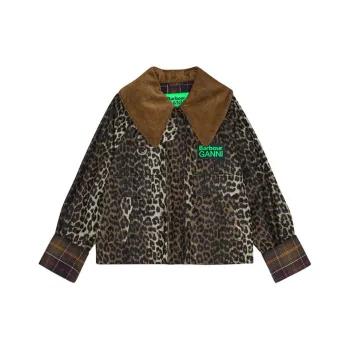 Barbour X GANNI X Barbour Co-brand Jackets Women's Leopard Print