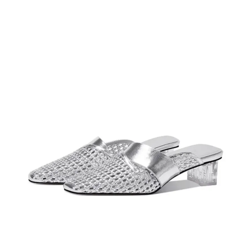JESSICA SOPHIA Rubber Sole Cut Out Abrasion Resistant Slip Resistant Closed Toe Slippers Women's-1