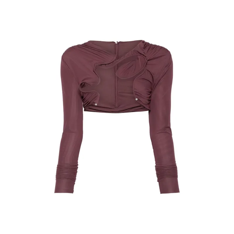 Christopher Esber Venus Ruched detail Top-0