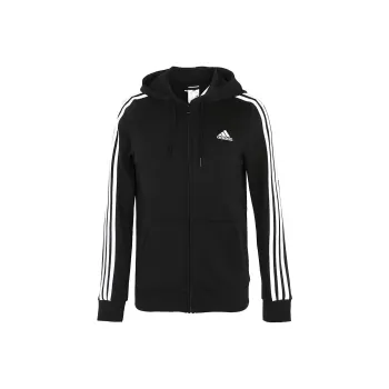 Adidas Free Shipping With AdiClub Essentials French Terry 3 Stripes Full Zip Hoodie