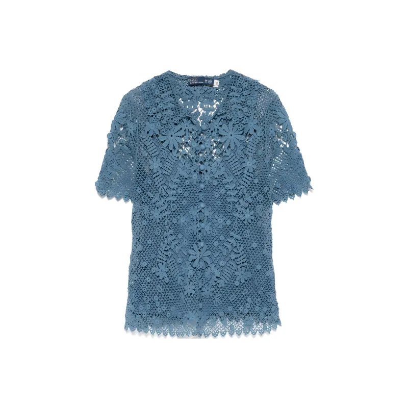 Polo Ralph Lauren Floral lace Cotton Blouse-0