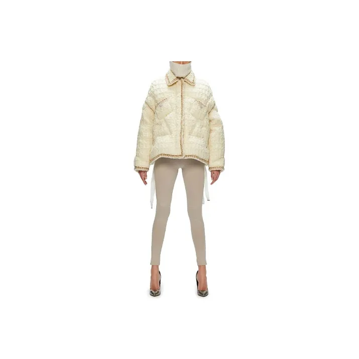 KHRISJOY Tweed Puffer Jacket-0