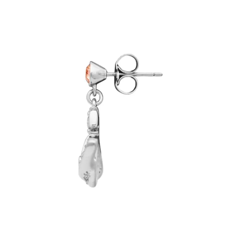 Vivienne Westwood Brass, Crystal Stud Earrings Unisex Silver-1