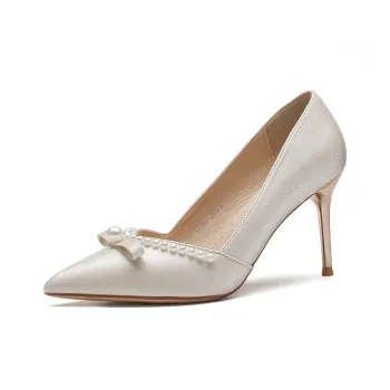Zomila Slim Heel High Heels Women's Apricot