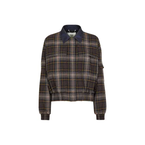 FENDI Checked huakai Bomber Jacket