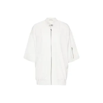MM6 Maison Margiela Short Sleeved Zipped Bomber Jacket