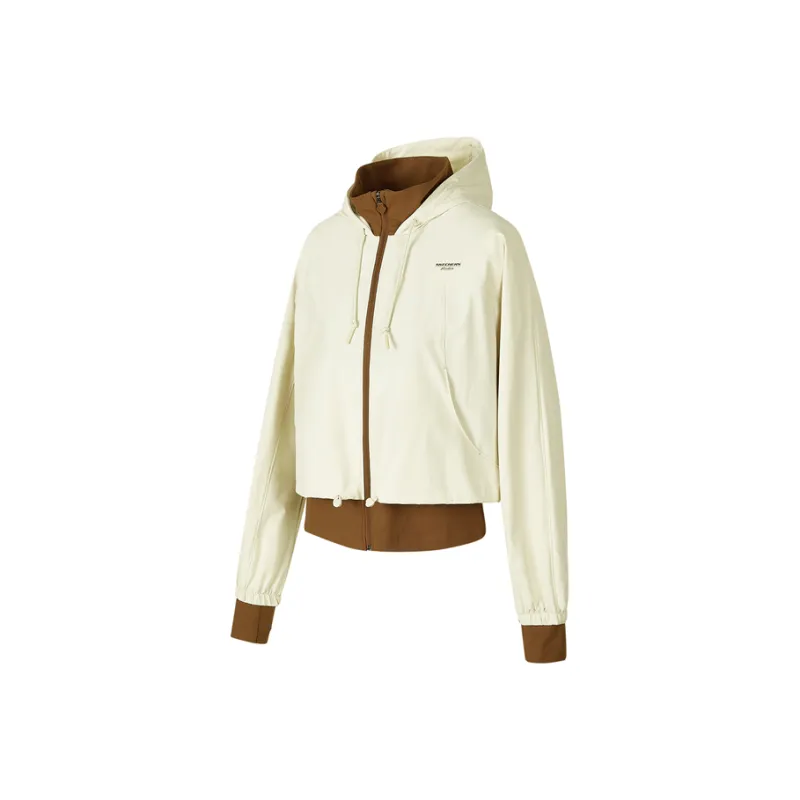 Skechers Freedom Collection Sports Lifestyle Collection Jackets Coats Women's Fruit Shell Beige-0