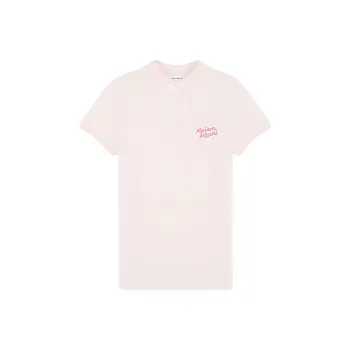 Maison Kitsune Handwriting Short Sleeved Polo Shirt