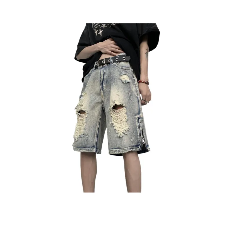 BEAR UNION Denim Shorts Unisex Blue-1