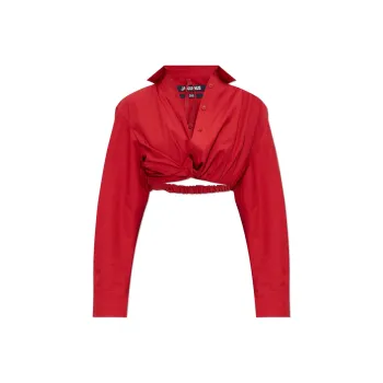 Jacquemus La Short Bahia Shirt 'Dark Red'