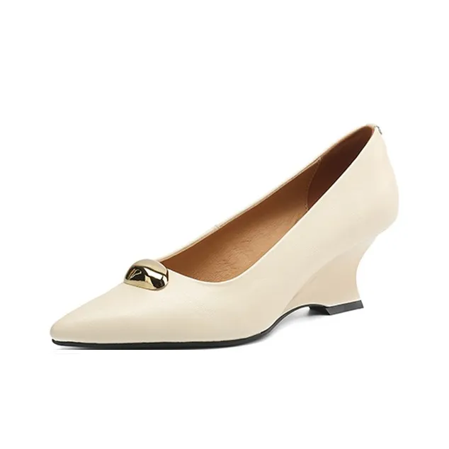 Bai Shiting Wedge Heel High Heels 6cm Women's-5