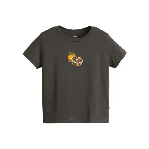 Levis T-Shirts Women's Gray