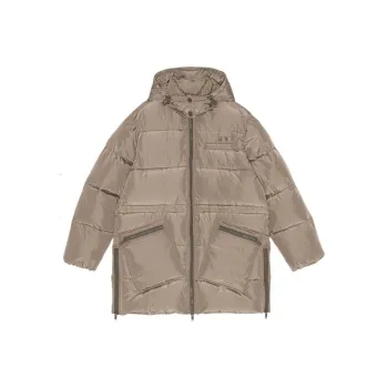 GANNI Tech Puffer Oversized Midi Jacket 'Phantom'