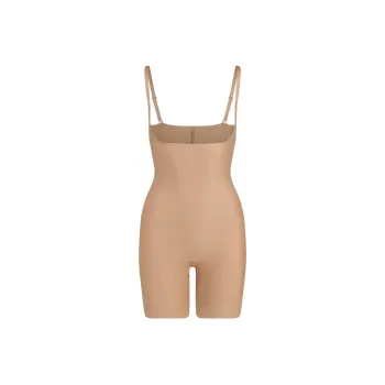 SKIMS BODY CORE SCULPT OPEN BUST MID THIGH BODYSUIT Jumpsuit Women's SIENNA/Ochre