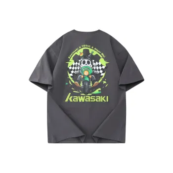 Kawasaki x Alger Wei T Shirt Unisex Dark Gray