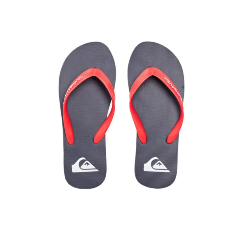 Quiksilver Abrasion Resistant Flip Flops Men's Red-2