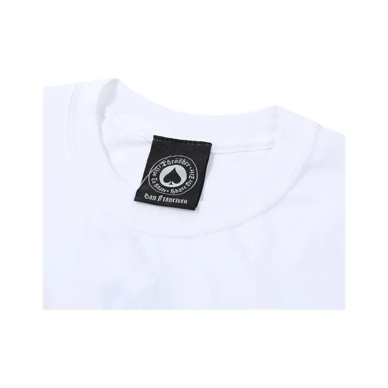 Thrasher T Shirt US Version Unisex White-4
