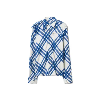 Burberry Check Wool Shirt 'Knight'
