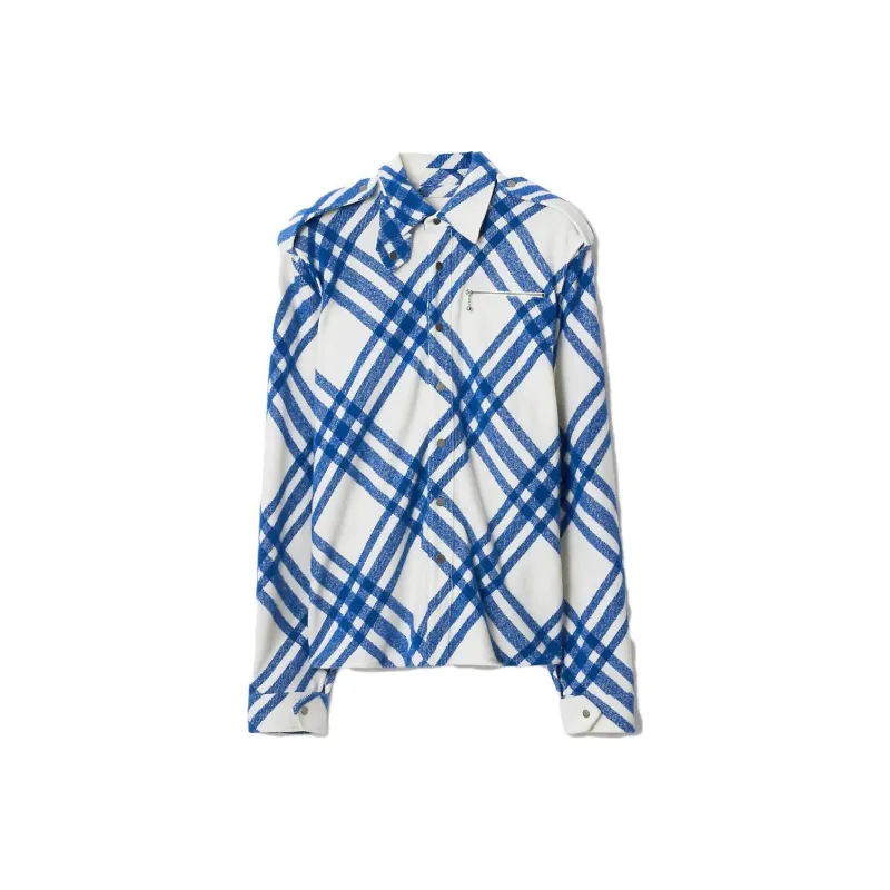 Burberry Check Wool Shirt 'Knight'-0