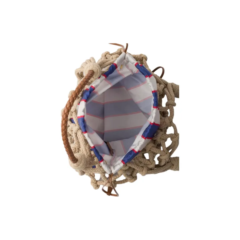 PRADA Cotton Handbag Medium Size Women's Royal Blue-3