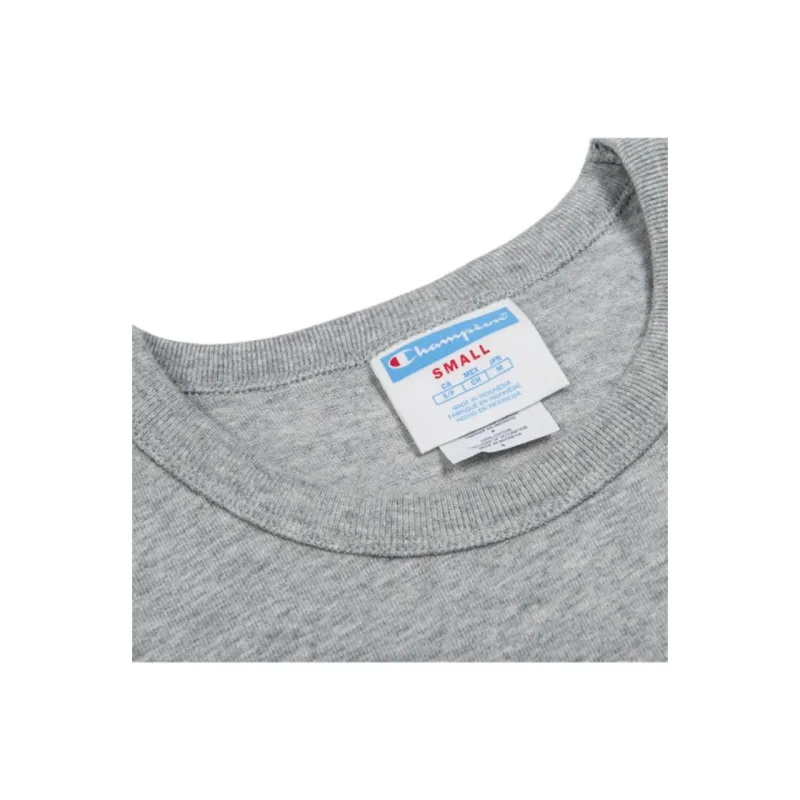 Champion T Shirt US Version Unisex Light Gray-2