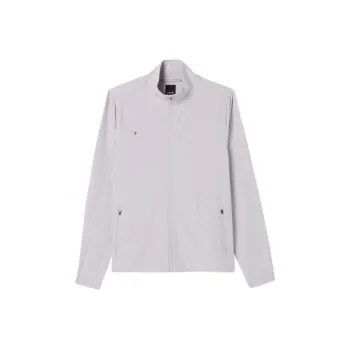 Vuori Jacket Men's Silver Gray Linen Texture
