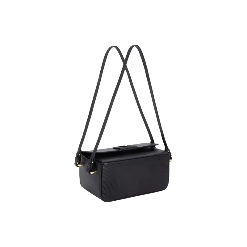 RADLEY Cow Leather Handbag Shoulder Bag Small Size Women's Black-1