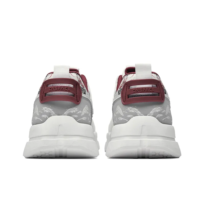 China Aerospace Skateboard Shoes Men Low Top Burgundy/Apple Green-4