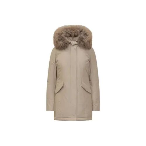 parka coat with real fur